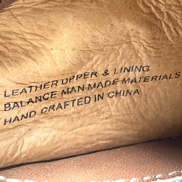 Born Wayz / Børn Men’s Leather Moc-Toe Casual Size 10 M Multi-Tone Red/Tan/Cream - Picture 13 of 16